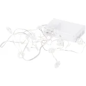 Trådslinga Snöflinga 15LED Batteri ICA.