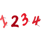 Adventssiffror 1-4 r.