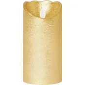 Blockljus Timer LED Guld 15cm ICA.