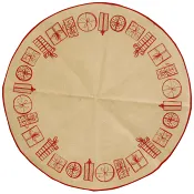 Julgransmatta Jute X-mas 100cm.