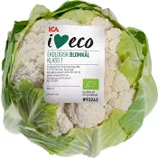Blomkål Ekologisk ca 690g Klass 1 ICA I.