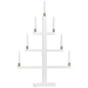 Elljusstake Grim Vit 7 Ljus ICA.