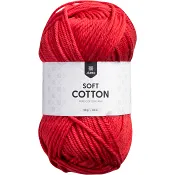 Garn Soft Cotton Röd 50g Järbo.