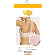 Topp seamless spets S/M 1p puderrosa Softer Days.
