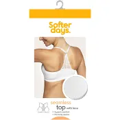 Topp seamless spets S/M 1p vit Softer Days.
