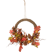 Krans halvdekorerad 31cm Zeline.