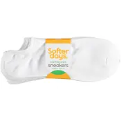 Strumpa sneaker 34-36 5p vit Softer Days.