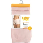 Boxer seamless L/XL 2p puderrosa Softer Days.