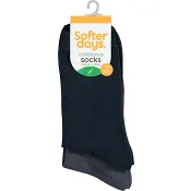 Strumpa Blå Mix 31-33 2-p Softer Days.