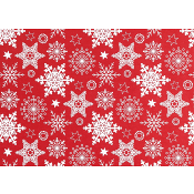 Julpapper Snöflinga 0,7x3m ICA.