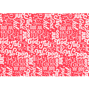 Julpapper God jul 0,7x3m ICA.