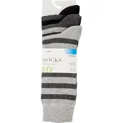 Strumpa 3p randig mix 44/47 mywear.