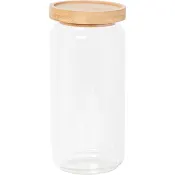 Glasburk med bambulock 19cm Zeline.