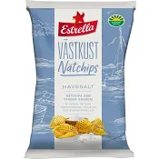 Västkust Nätchips Havssalt 160g Estrella.