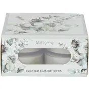 Doftvärmeljus Mahogny 8-p ICA.