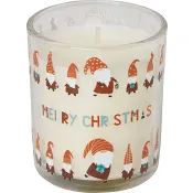 Santa fylld ljuslykta.