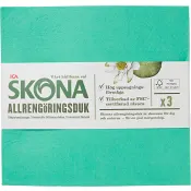 Allrengöringsduk 3-p ICA Skona.