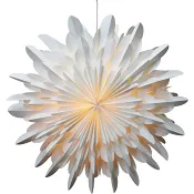 Stjärna snöflinga vit 70cm ICA.