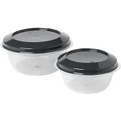 Förvaringsburk Grå 0,25l/0,5l 2-p ICA.