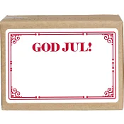 Juletiketter God jul 50 st.