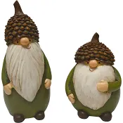 Tomte med ekollonmössa 2 olika Festive.