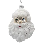 Julhänge tomtehuvud vit ICA.