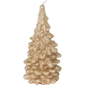 Figurljus gran guld.