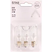 Reservlampa modern 3-p E10 23V Star Trading.