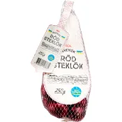 Steklök röd 250g Klass 1 ICA.