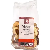 Äppelchips med kanel 75g KRAV Urtekram.