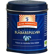 Blåbärspulver KRAV 75g Kung Markatta.