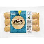 Bratwurst vegansk 210g ICA.