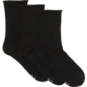 Strumpa 3p rullkant svart 36/38 mywear.