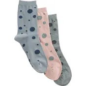 Strumpa Eko Mönstrad Gråmelange stl 36-38 3-p ICA I love eco.