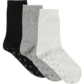 Strumpa Eko Grå-svart mix anti-halkskydd stl 39-41 3-p ICA I love eco.