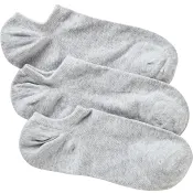 Strumpa 3p hidden gråmelange 44/47 ICA I love eco.