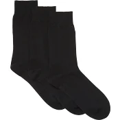 Strumpa 3p svart 40/43 ICA I love eco.