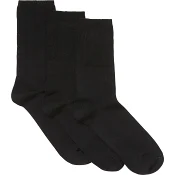 Socka ribb 3p svart 39/41 mywear.