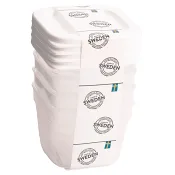 Förvaringsburk 9 cl 4-p Nordiska Plast.