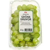 Druvor Thompson Seedless Gröna kärnfria 500g Klass 1 ICA.