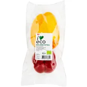 Paprika Mix Ekologisk 300g Klass 1 ICA I.