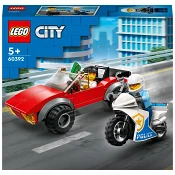LEGO City Biljakt med polismotorcykel 60392.