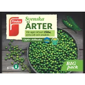 Ärter Fryst 1kg Findus.