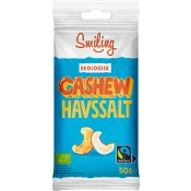 Cashewnötter Med Havssalt Eko 50g Smiling.