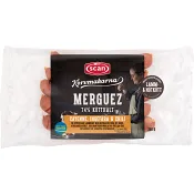 Lammkorv Merguez 74% Kötthalt 200g Scan.