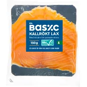 Lax Färsk Kallrökt Skivad 150g Miljömärkt ICA Basic.