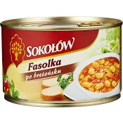 Bönor fläsk &amp; bacon Färdigmat 400g Sokolow.