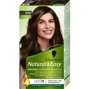Hårfärg Natural &amp; Easy Äkta Kastanj Mellanbrun 570 1-p Schwartzkopf.