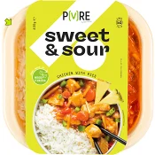 Kyckling Sweet &amp; Sour med Ris 400g Topsfoods PURE.
