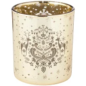 Ljuslykta Xmas guld ICA.